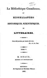 Page de titre de la biblioth&egrave;que canadienne